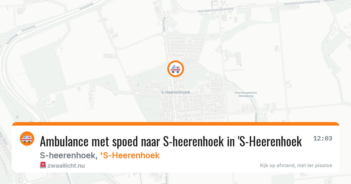Ambulance met spoed naar S-heerenhoek in 'S-Heerenhoek — 11 mei 2026