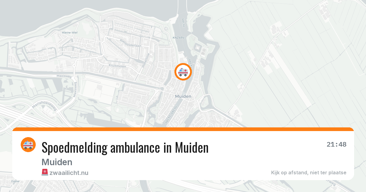 Spoedmelding ambulance in Muiden — 7 jul 2026