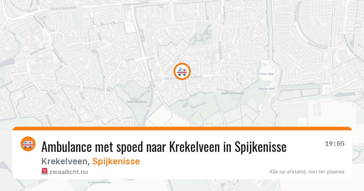 Ambulance met spoed naar Krekelveen in Spijkenisse — 14 jul 2026