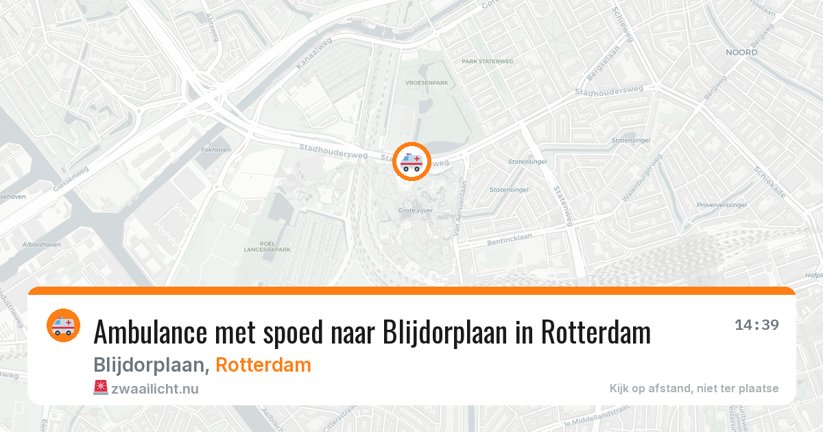 Ambulance met spoed naar Blijdorplaan in Rotterdam — 12 mei 2026