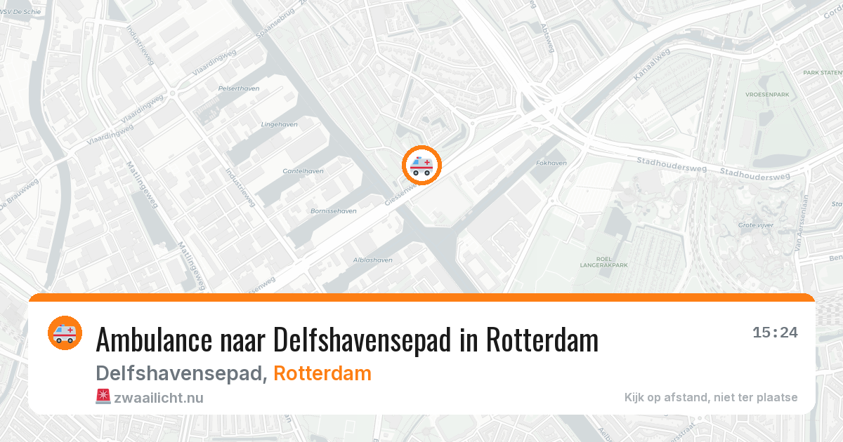 Ambulance naar Delfshavensepad in Rotterdam — 22 mei 2026