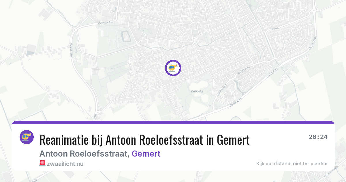 Reanimatie bij Antoon Roeloefsstraat in Gemert — 14 jul 2026
