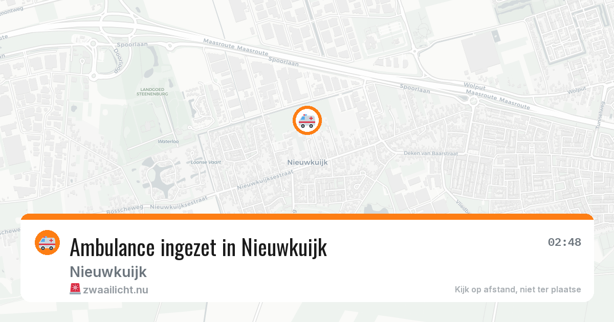 Ambulance ingezet in Nieuwkuijk — 14 jul 2026