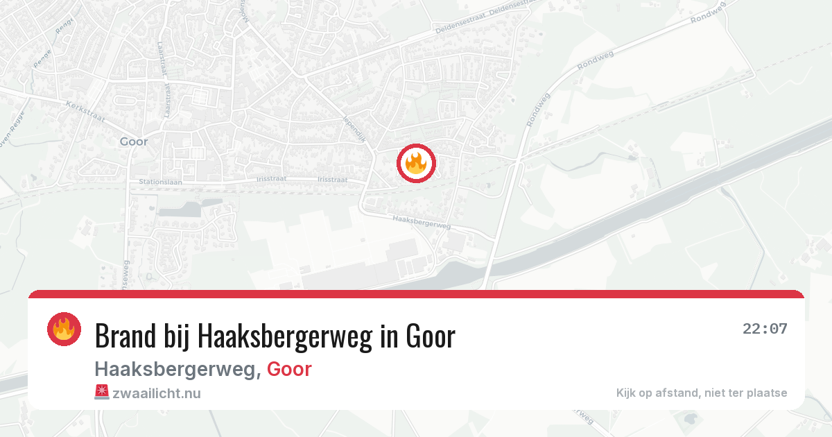 Brand bij Haaksbergerweg in Goor — 3 jun 2026
