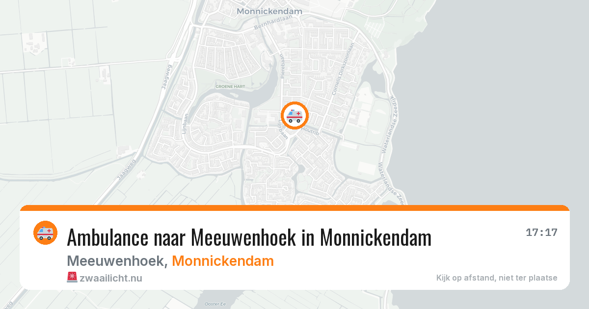 Ambulance naar Meeuwenhoek in Monnickendam — 23 jul 2026