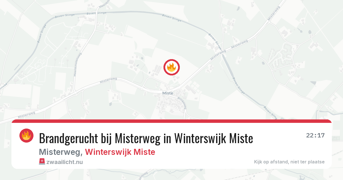 Brandgerucht bij Misterweg in Winterswijk Miste — 3 mei 2026