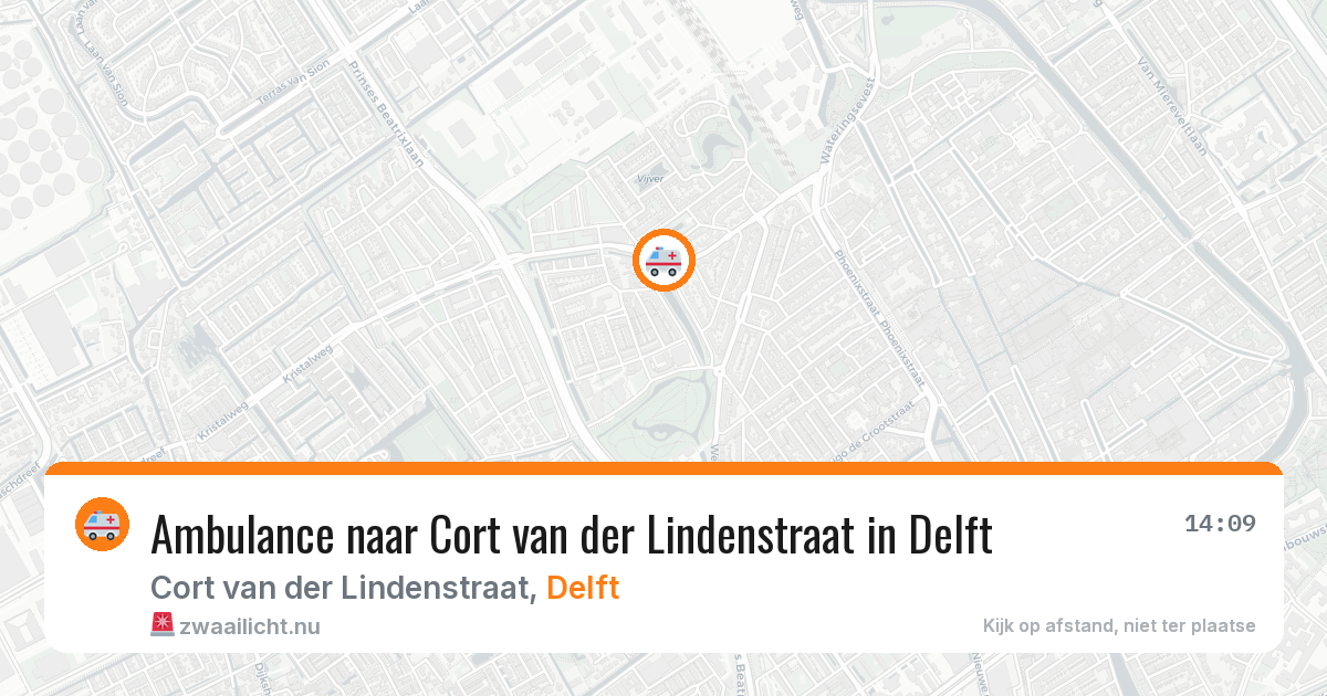 Ambulance naar Cort van der Lindenstraat in Delft — 27 apr 2026