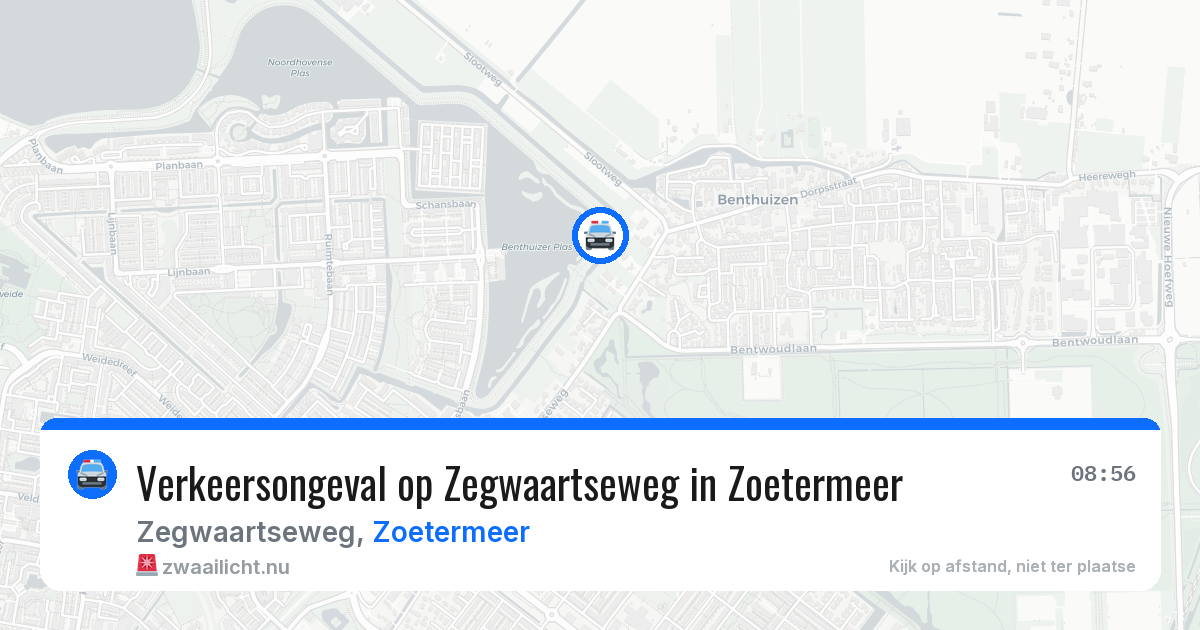 Verkeersongeval op Zegwaartseweg in Zoetermeer — 12 mei 2026