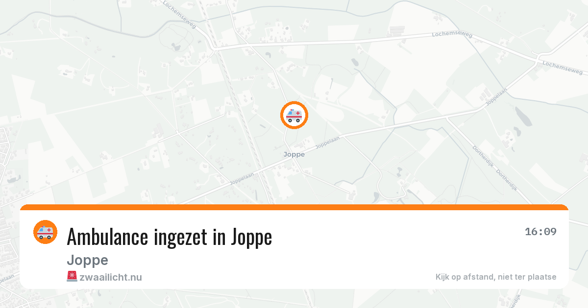 Ambulance ingezet in Joppe — 26 jun 2026