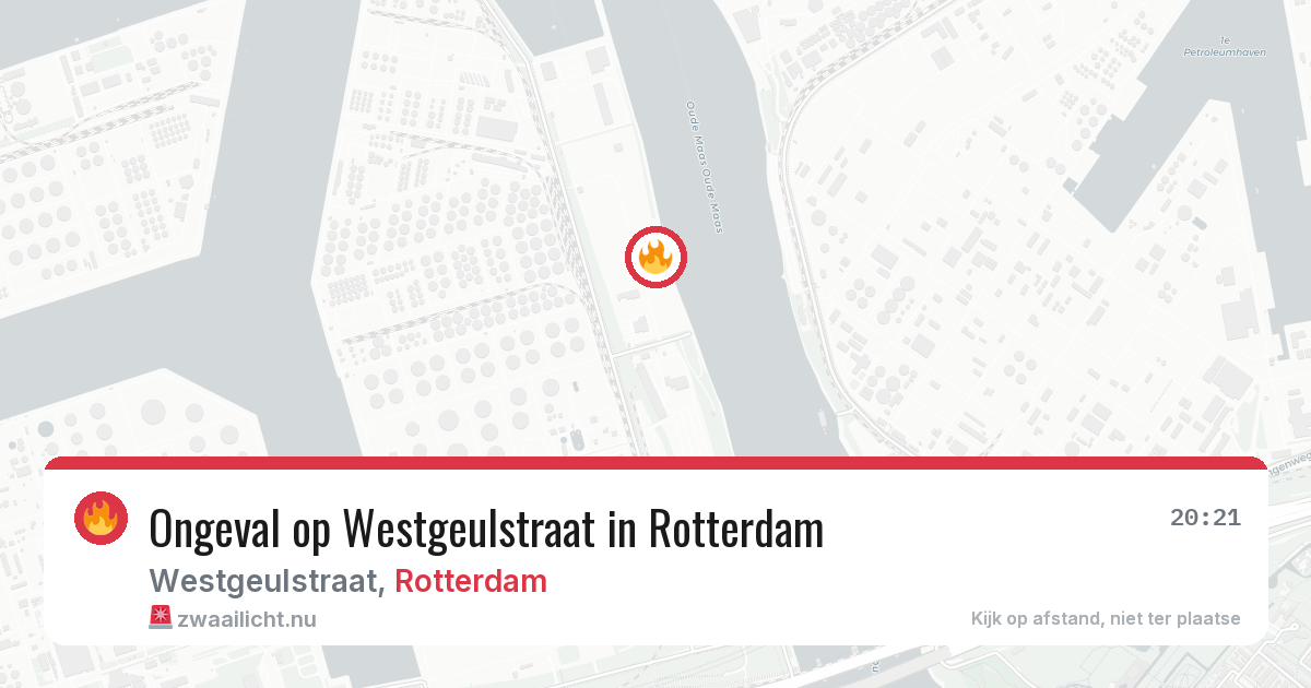 Ongeval op Westgeulstraat in Rotterdam — 10 mrt 2026