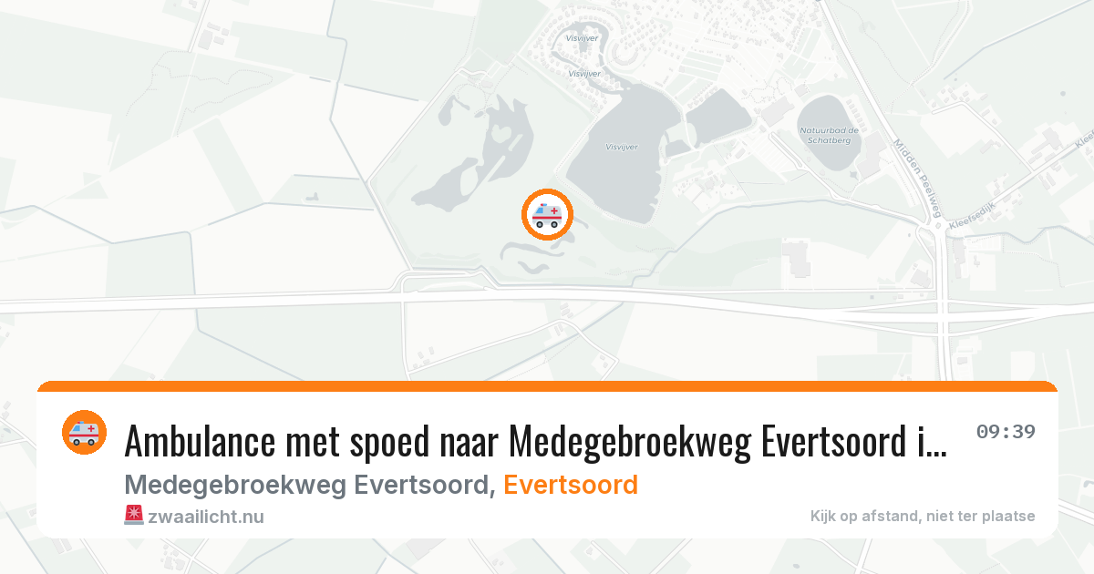 Ambulance met spoed naar Medegebroekweg Evertsoord in Evertsoord — 14 jul 2026
