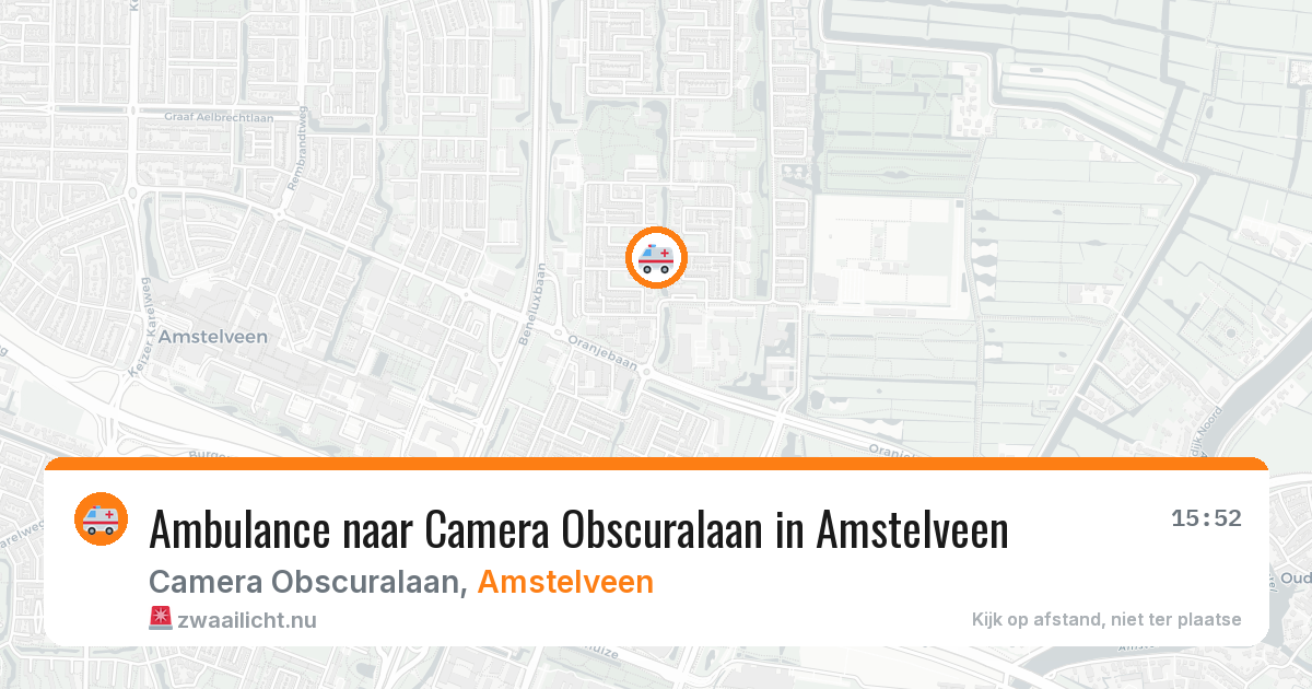 Ambulance naar Camera Obscuralaan in Amstelveen — 19 mei 2026