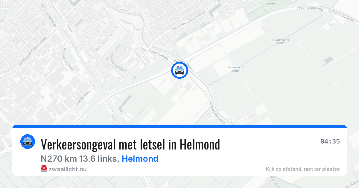 Verkeersongeval met letsel in Helmond — 18 apr 2026
