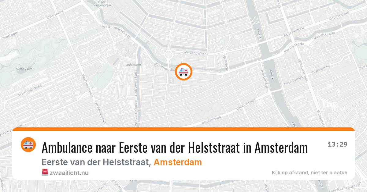 Ambulance naar Eerste van der Helststraat in Amsterdam — 10 jul 2026