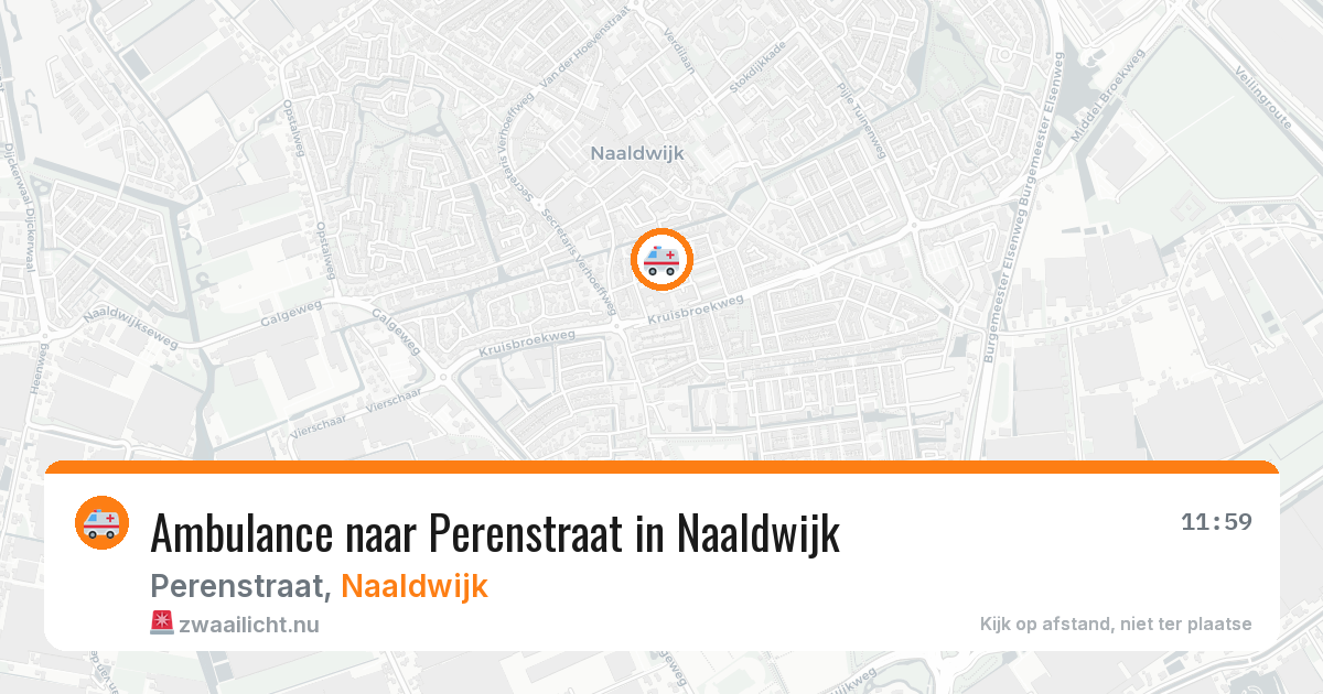 Ambulance naar Perenstraat in Naaldwijk — 22 jul 2026