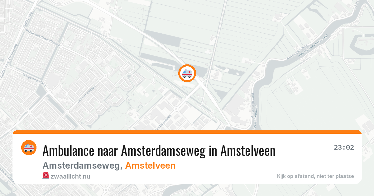 Ambulance naar Amsterdamseweg in Amstelveen — 2 apr 2026