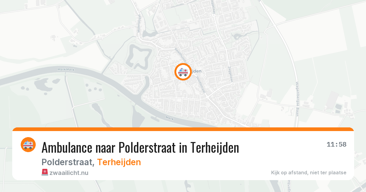 Ambulance naar Polderstraat in Terheijden — 19 mei 2026