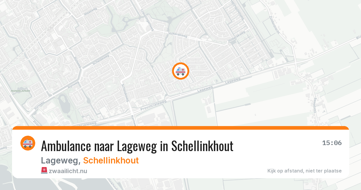 Ambulance naar Lageweg in Schellinkhout — 6 feb 2026