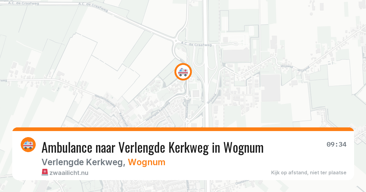 Ambulance naar Verlengde Kerkweg in Wognum — 13 mei 2026