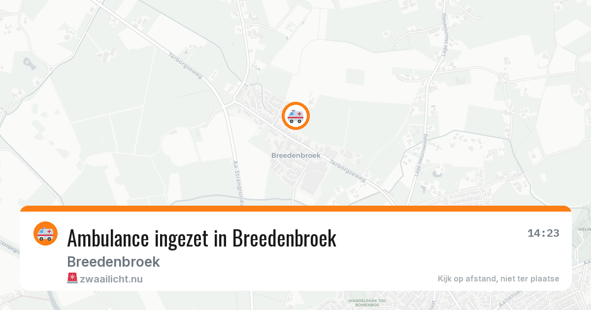 Ambulance ingezet in Breedenbroek — 18 feb 2026