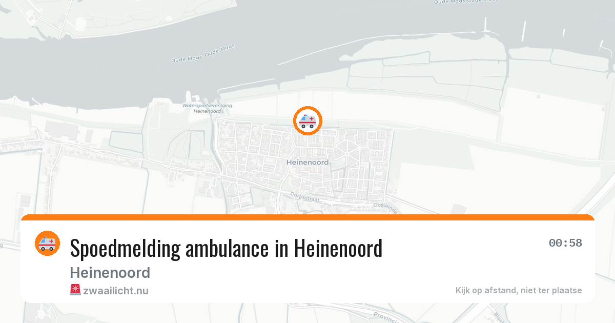 Spoedmelding ambulance in Heinenoord — 21 jul 2026