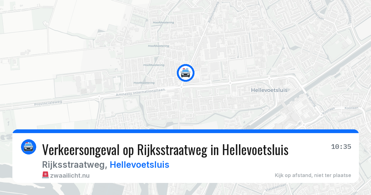 Verkeersongeval op Rijksstraatweg in Hellevoetsluis — 11 jul 2026