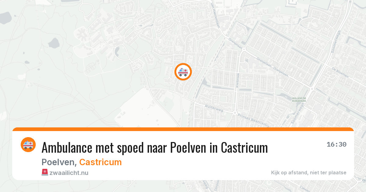 Ambulance met spoed naar Poelven in Castricum — 4 apr 2026