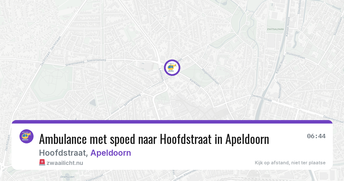 Ambulance met spoed naar Hoofdstraat in Apeldoorn — 3 mrt 2026