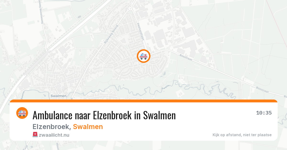 Ambulance naar Elzenbroek in Swalmen — 11 jul 2026
