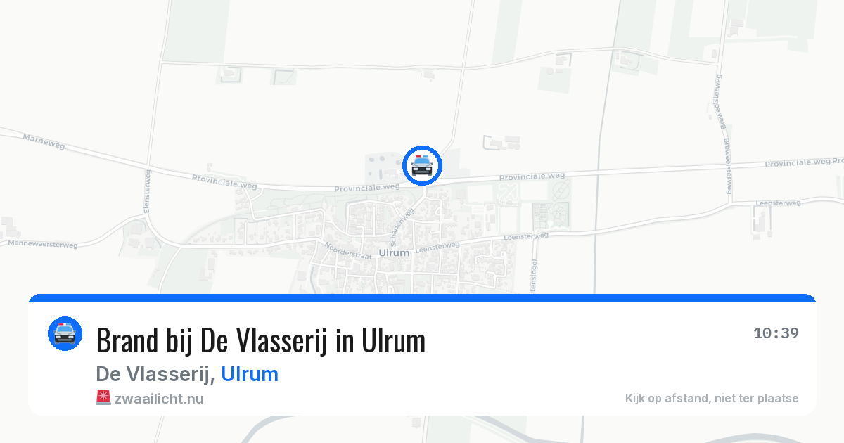 Brand bij De Vlasserij in Ulrum — 4 apr 2026