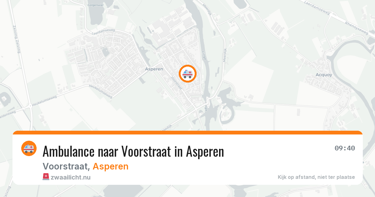 Ambulance naar Voorstraat in Asperen — 5 mrt 2026