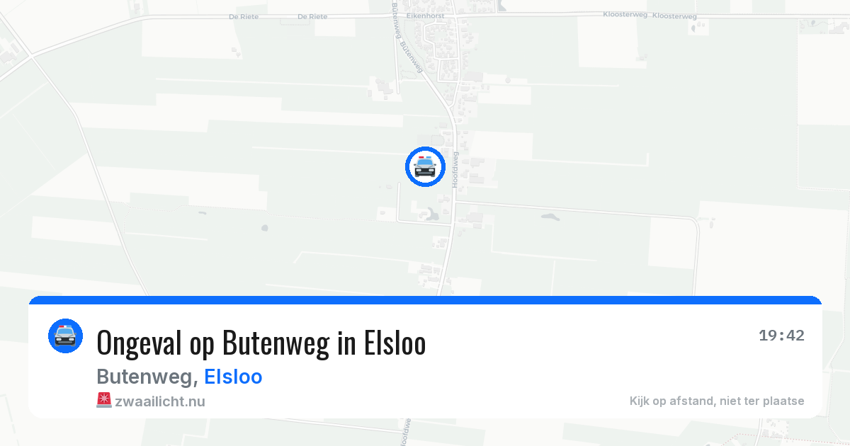 Ongeval op Butenweg in Elsloo — 31 mei 2026