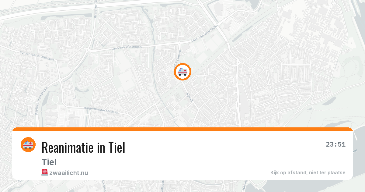 Reanimatie in Tiel — 13 apr 2026