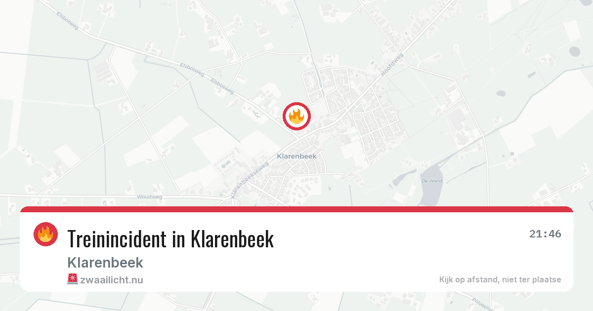 Treinincident in Klarenbeek — 3 jun 2026