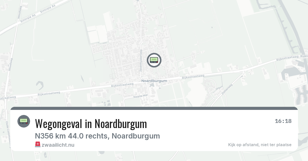 Wegongeval in Noardburgum — 11 feb 2026