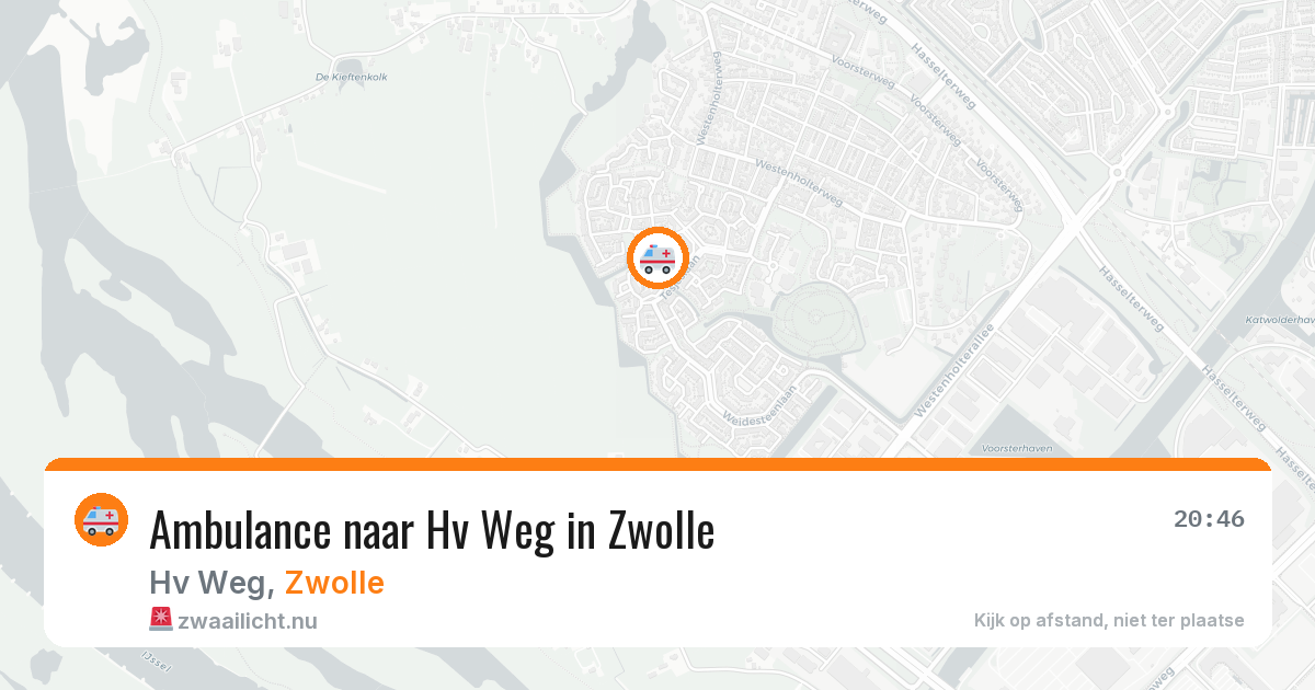 Ambulance naar Hv Weg in Zwolle — 26 jul 2026