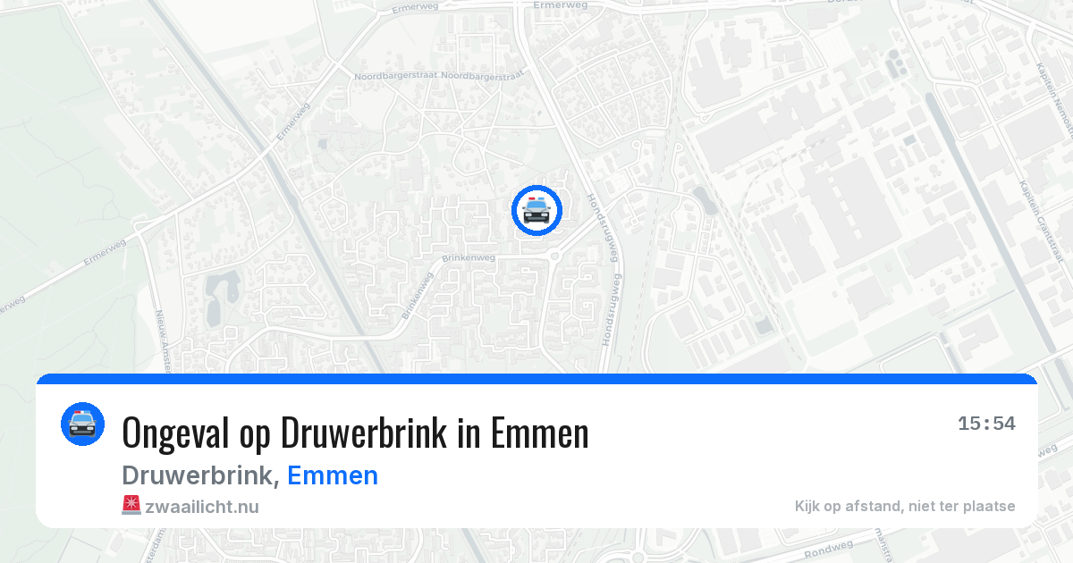 Ongeval op Druwerbrink in Emmen — 22 jul 2026