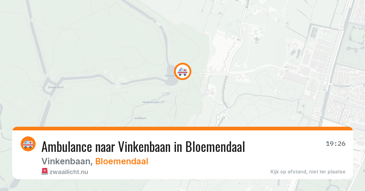 Ambulance naar Vinkenbaan in Bloemendaal — 24 feb 2026