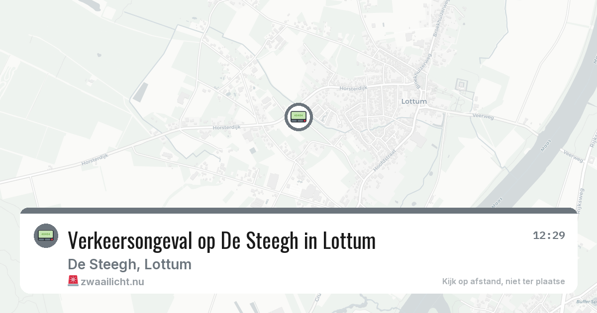 Verkeersongeval op De Steegh in Lottum — 29 mei 2026