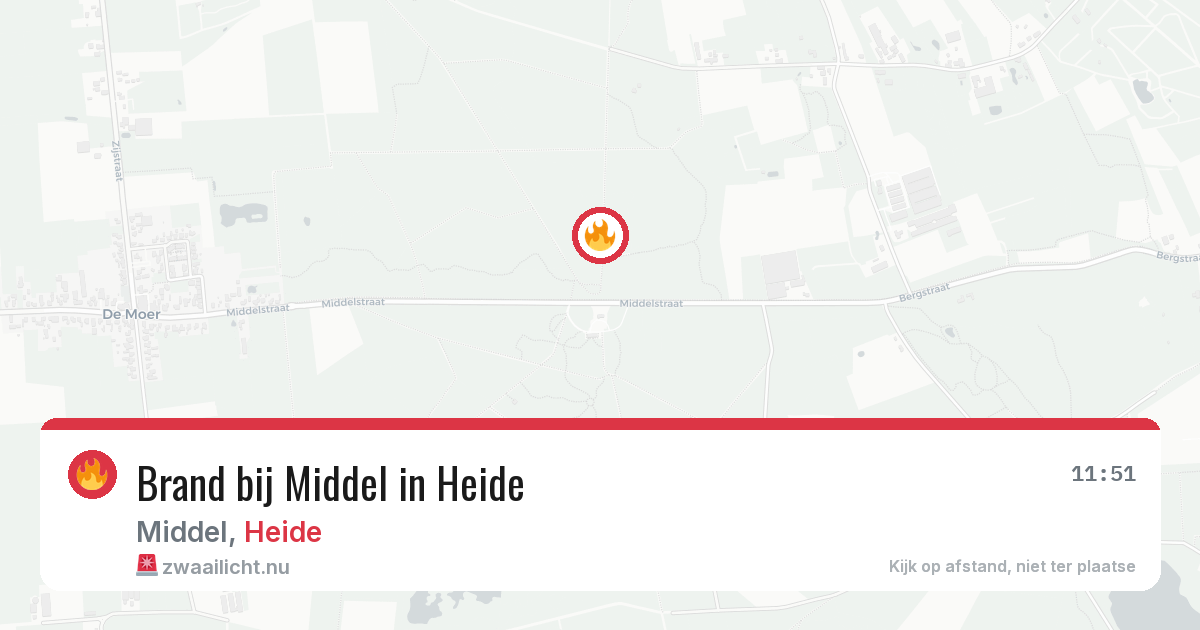 Brand bij Middel in Heide — 28 mei 2026
