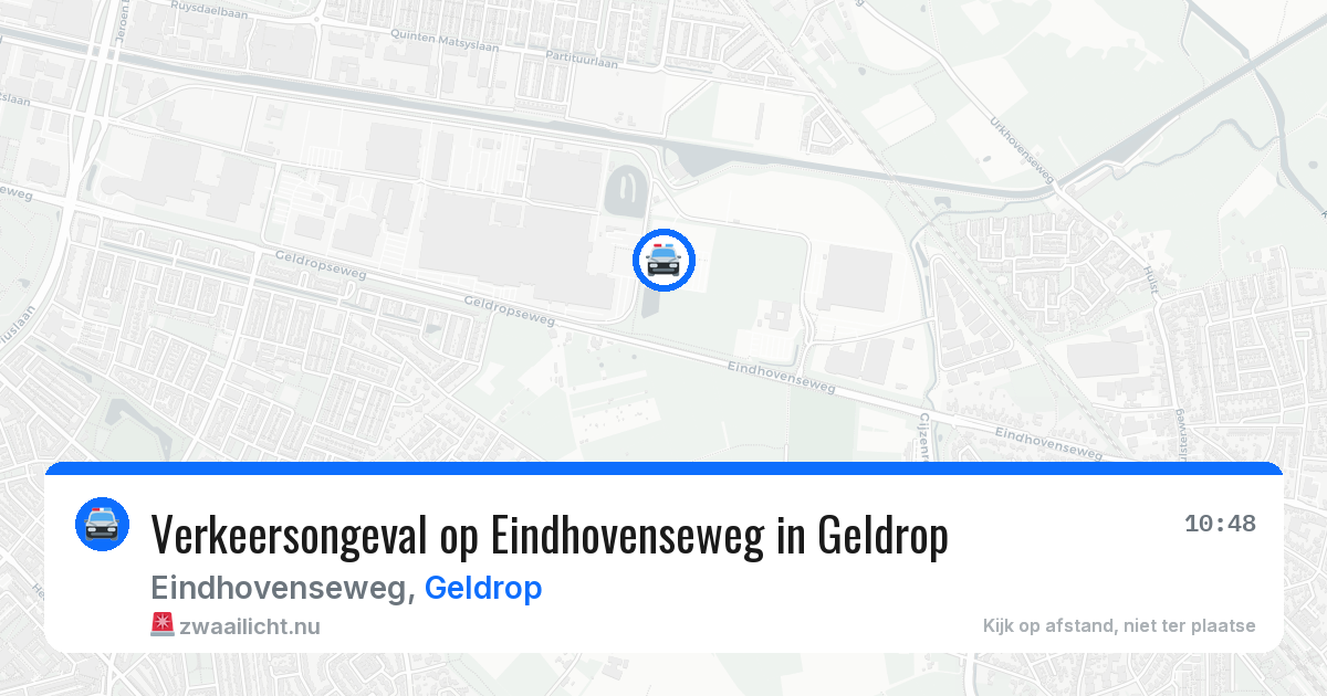 Verkeersongeval op Eindhovenseweg in Geldrop — 10 apr 2026