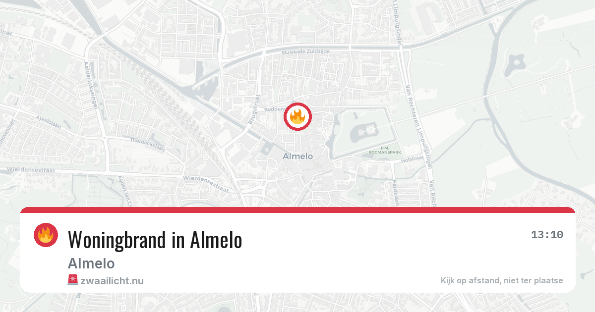 Woningbrand in Almelo — 5 mei 2026