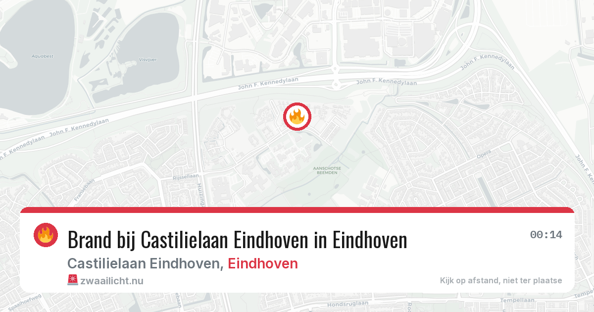 Brand bij Castilielaan Eindhoven in Eindhoven — 4 mei 2026