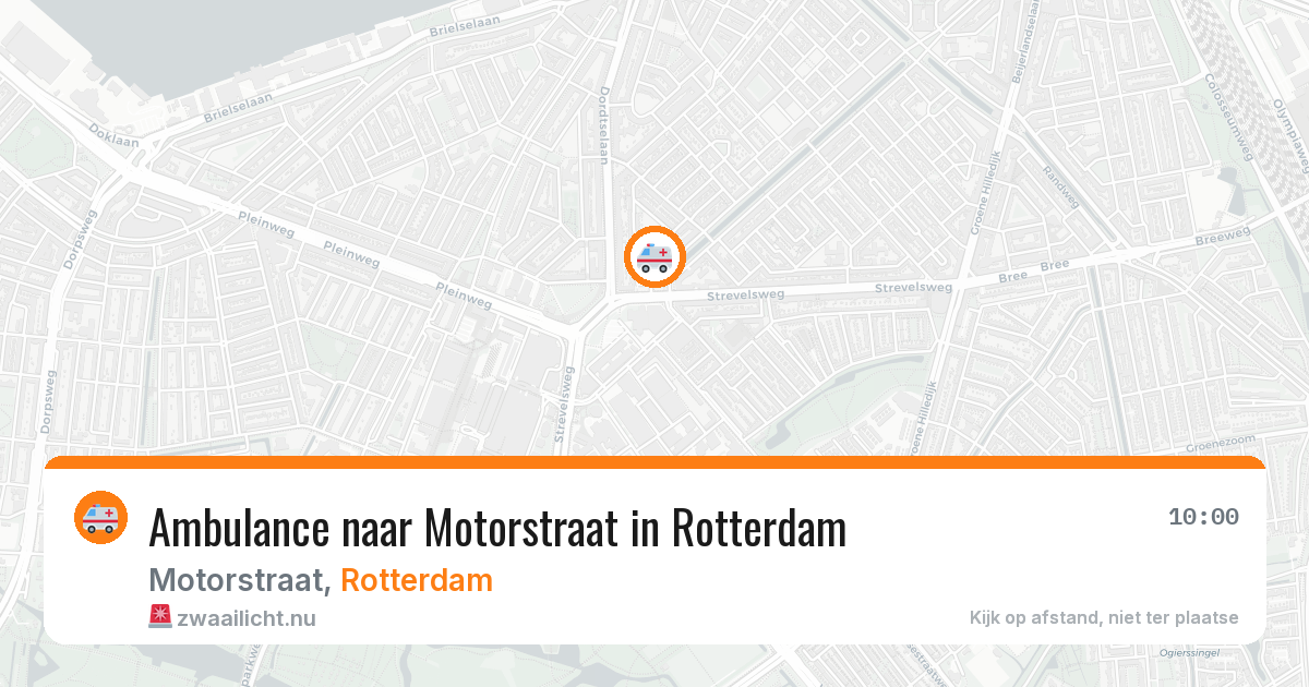 Ambulance naar Motorstraat in Rotterdam — 20 jul 2026