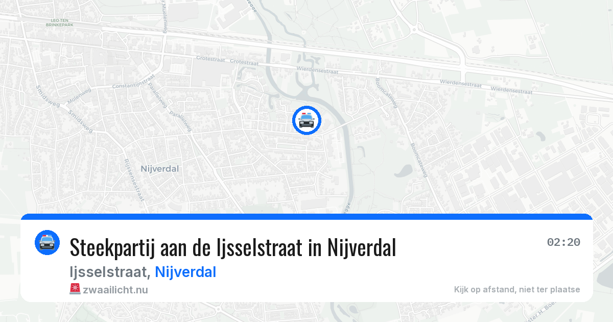 Steekpartij aan de Ijsselstraat in Nijverdal — 16 mei 2026