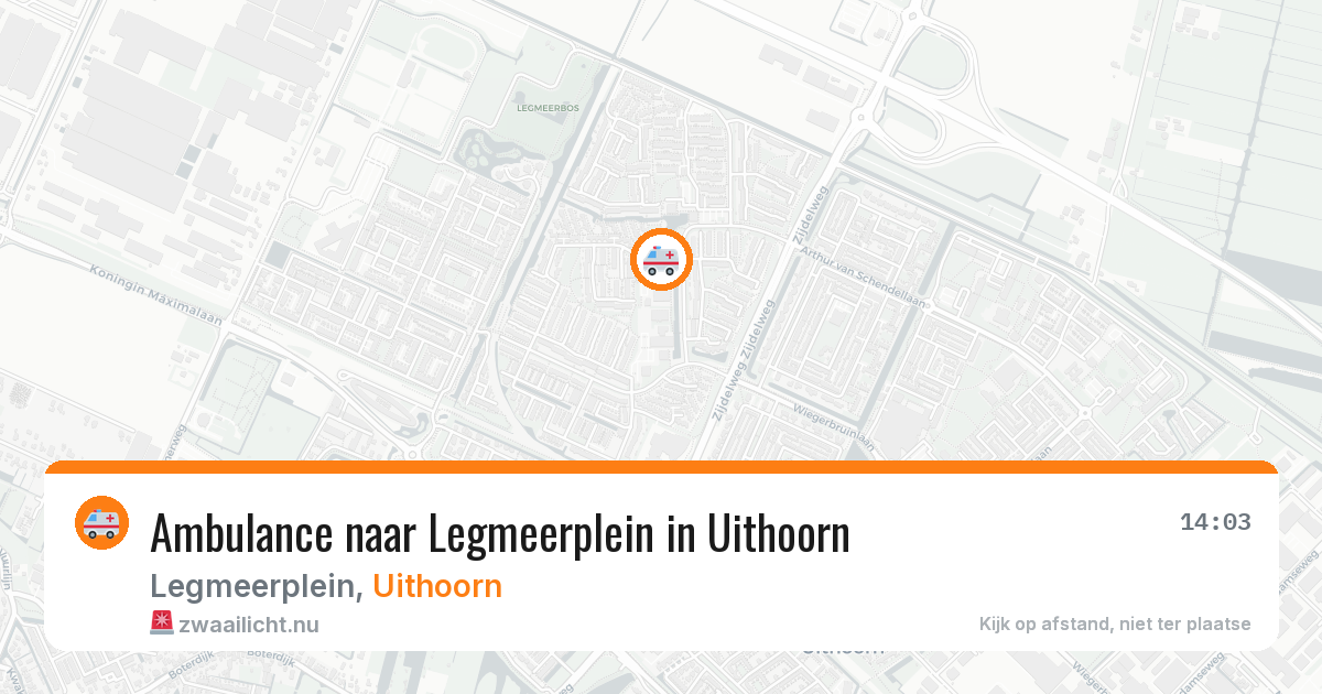 Ambulance naar Legmeerplein in Uithoorn — 6 jun 2026