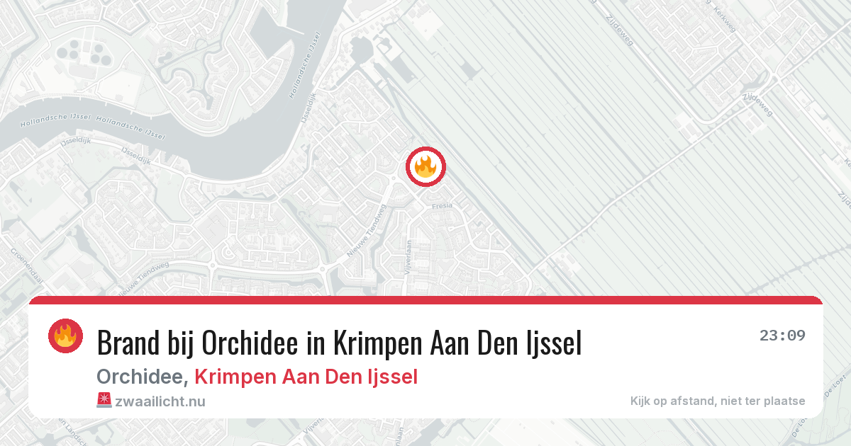 Brand bij Orchidee in Krimpen Aan Den Ijssel — 7 mrt 2026