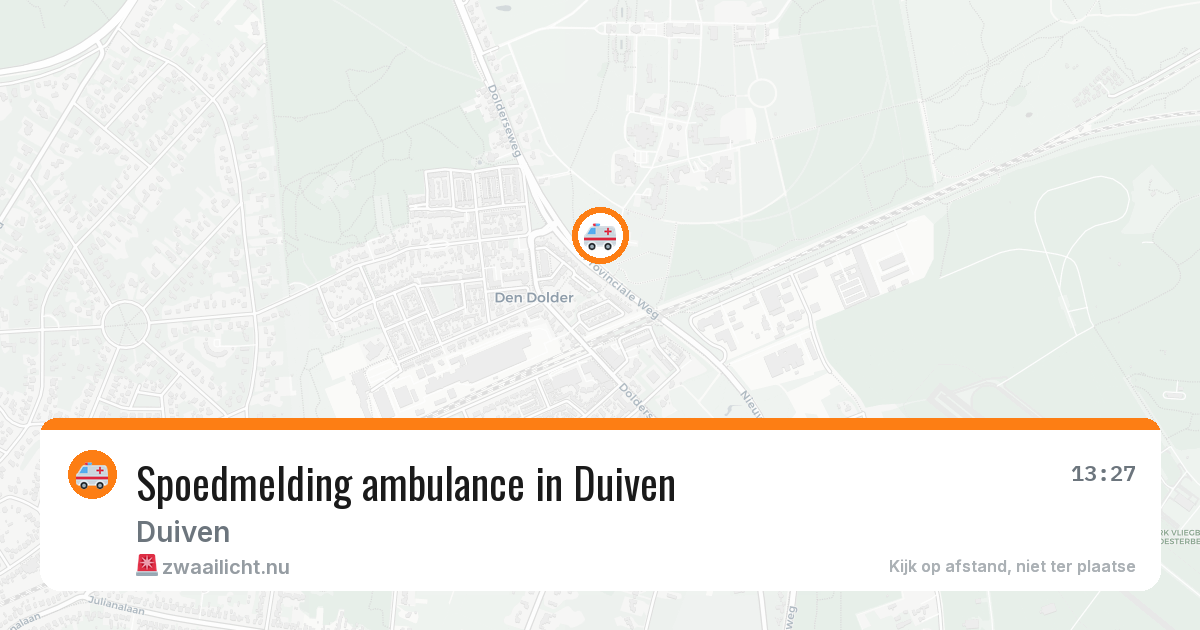 Spoedmelding ambulance in Duiven — 19 jan 2026
