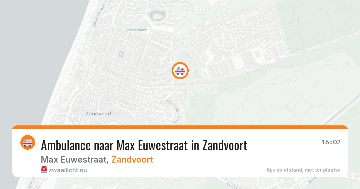 Ambulance naar Max Euwestraat in Zandvoort — 11 jul 2026