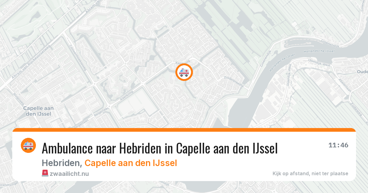 Ambulance naar Hebriden in Capelle aan den IJssel — 22 jul 2026